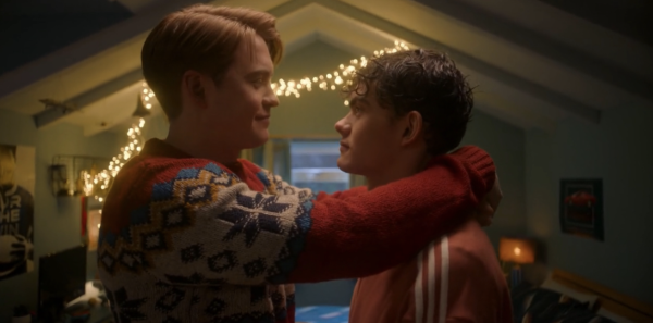 The two central characters Nick and Charlie spending time together on Christmas | Netflix. 